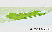 Physical Panoramic Map of Zavala, lighten