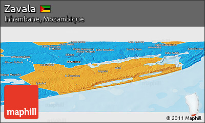 Political Panoramic Map of Zavala