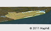 Satellite Panoramic Map of Zavala, darken
