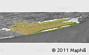 Satellite Panoramic Map of Zavala, desaturated