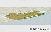 Satellite Panoramic Map of Zavala, lighten