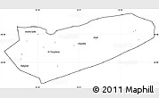 Blank Simple Map of Zavala, cropped outside