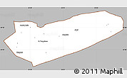 Gray Simple Map of Zavala, cropped outside