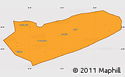 Political Simple Map of Zavala, cropped outside