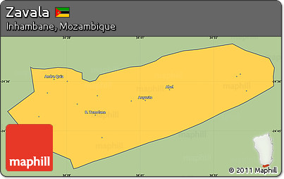 Savanna Style Simple Map of Zavala, cropped outside