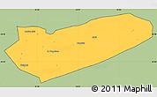 Savanna Style Simple Map of Zavala, cropped outside