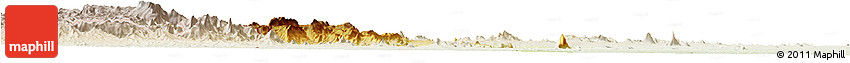 Physical Horizon Map of Barue, lighten