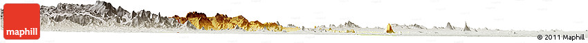 Physical Horizon Map of Barue, lighten, semi-desaturated
