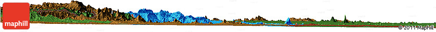 Political Horizon Map of Barue, darken