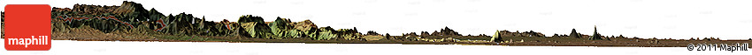 Satellite Horizon Map of Barue, darken