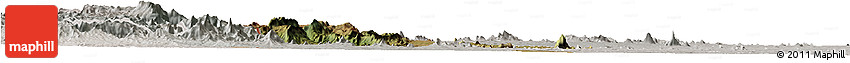 Satellite Horizon Map of Barue, lighten, semi-desaturated