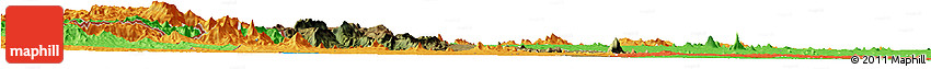 Satellite Horizon Map of Barue, political outside
