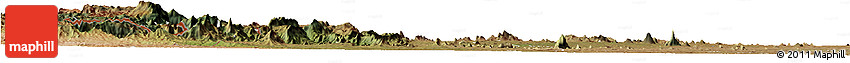 Satellite Horizon Map of Barue