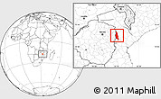 Blank Location Map of Barue