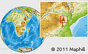 Physical Location Map of Barue