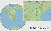 Savanna Style Location Map of Barue