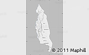 Gray Map of Barue, single color outside