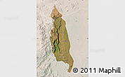 Satellite Map of Barue, lighten