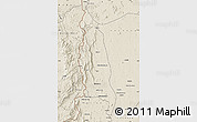 Shaded Relief Map of Barue