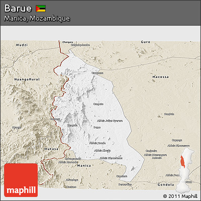 Classic Style Panoramic Map of Barue