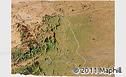 Satellite Panoramic Map of Barue