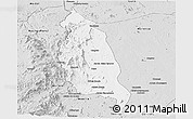 Silver Style Panoramic Map of Barue