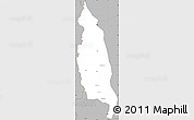 Gray Simple Map of Barue