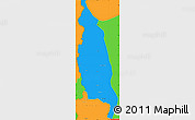 Political Simple Map of Barue