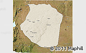 Shaded Relief 3D Map of Gondola, satellite outside