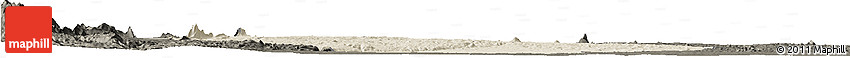 Shaded Relief Horizon Map of Gondola, darken Shaded Relief Horizon Map of Gondola, darken