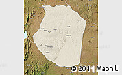 Shaded Relief Map of Gondola, satellite outside