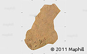 Satellite Map of Guro, single color outside