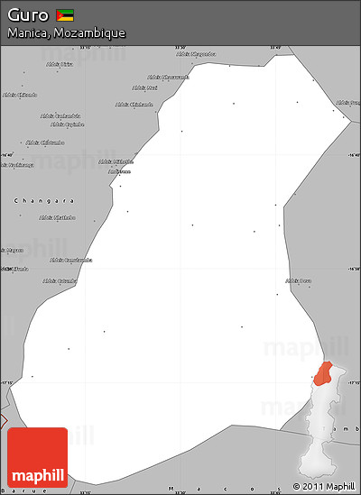 Gray Simple Map of Guro