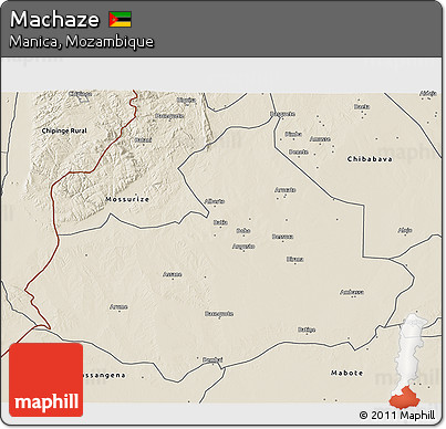 Shaded Relief 3D Map of Machaze