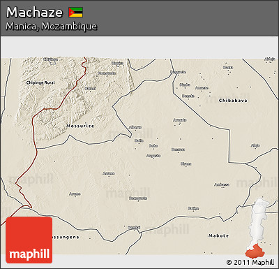Shaded Relief 3D Map of Machaze
