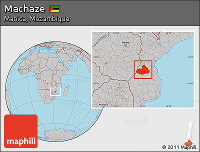 Gray Location Map of Machaze