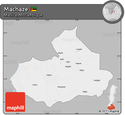 Gray Map of Machaze, single color outside