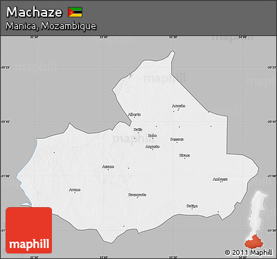 Gray Map of Machaze, single color outside