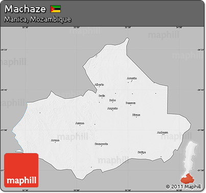 Gray Map of Machaze, single color outside