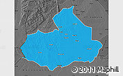 Political Map of Machaze, darken, desaturated