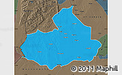 Political Map of Machaze, darken, semi-desaturated