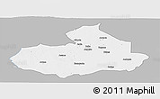 Gray Panoramic Map of Machaze, single color outside