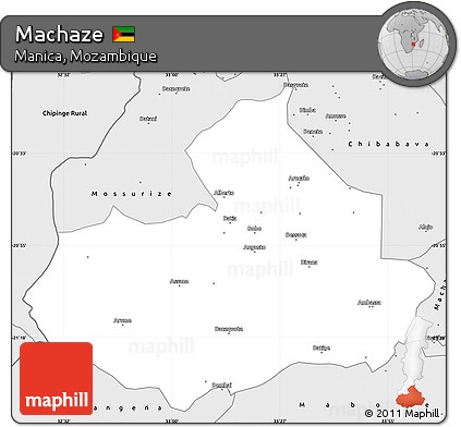 Silver Style Simple Map of Machaze