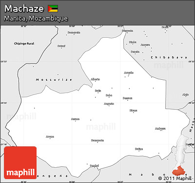 Silver Style Simple Map of Machaze