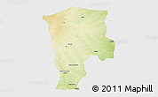 Physical 3D Map of Macossa, single color outside