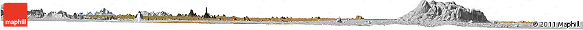 Satellite Horizon Map of Macossa, lighten, desaturated
