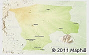 Physical Panoramic Map of Macossa, lighten