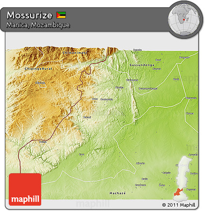 Physical 3D Map of Mossurize