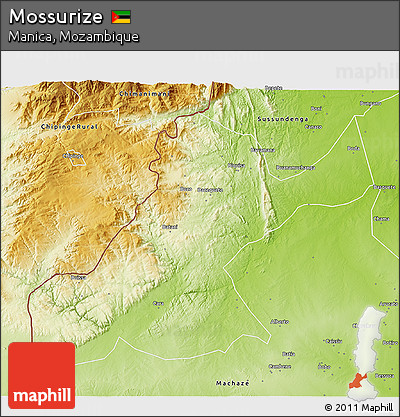 Physical 3D Map of Mossurize