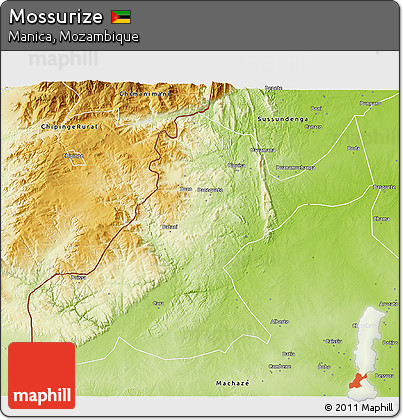 Physical 3D Map of Mossurize